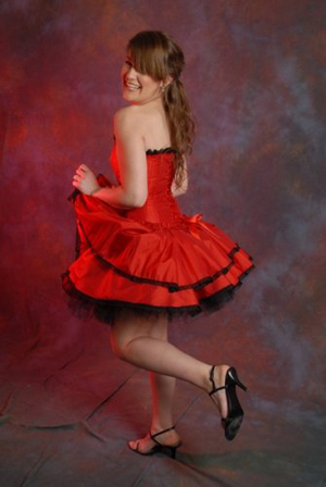 vestido rojo corto